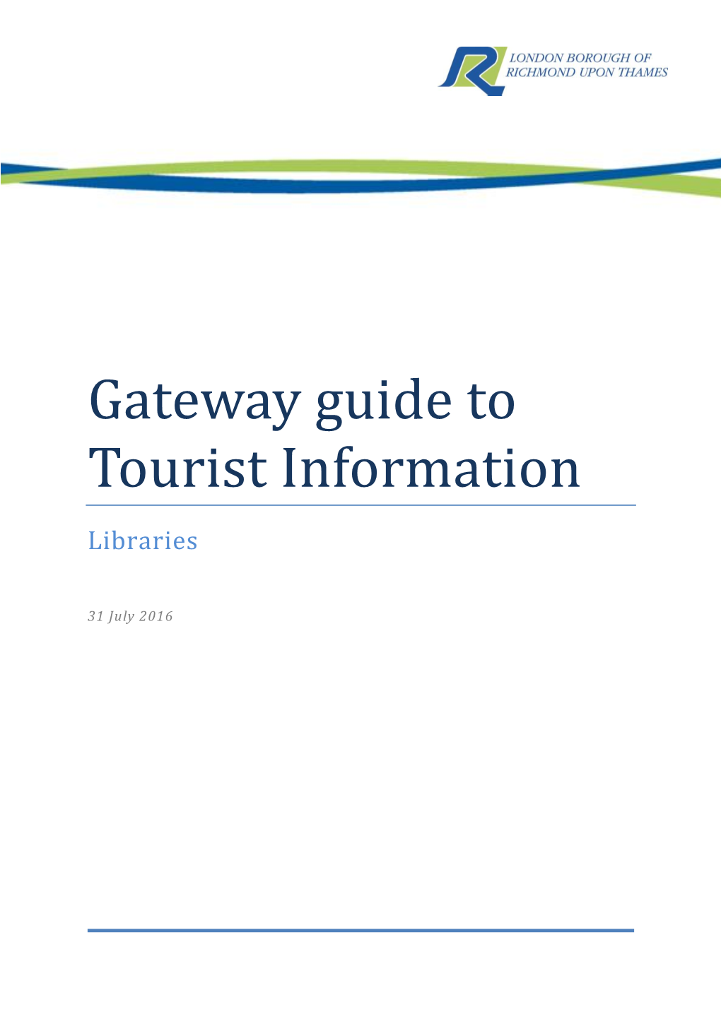 Gateway Guide to Tourist Information Libraries