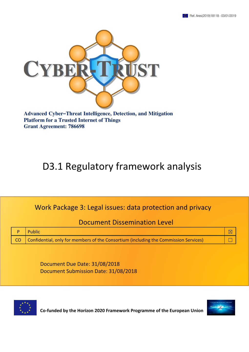 D3.1 Regulatory Framework Analysis