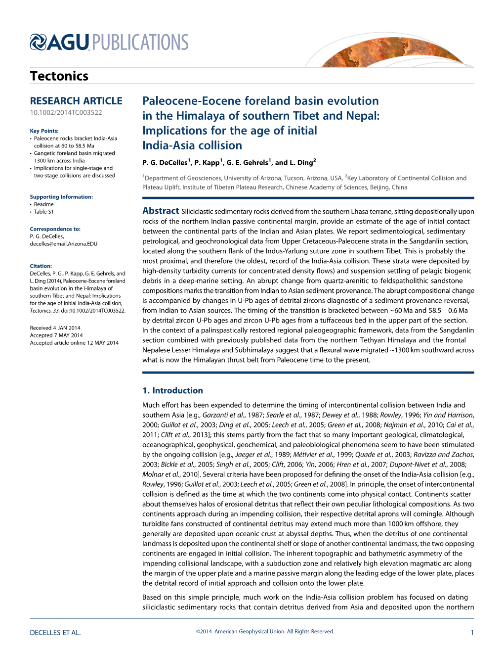 Paleoceneeocene Foreland Basin Evolution in the Himalaya of Southern Tibet and Nepal