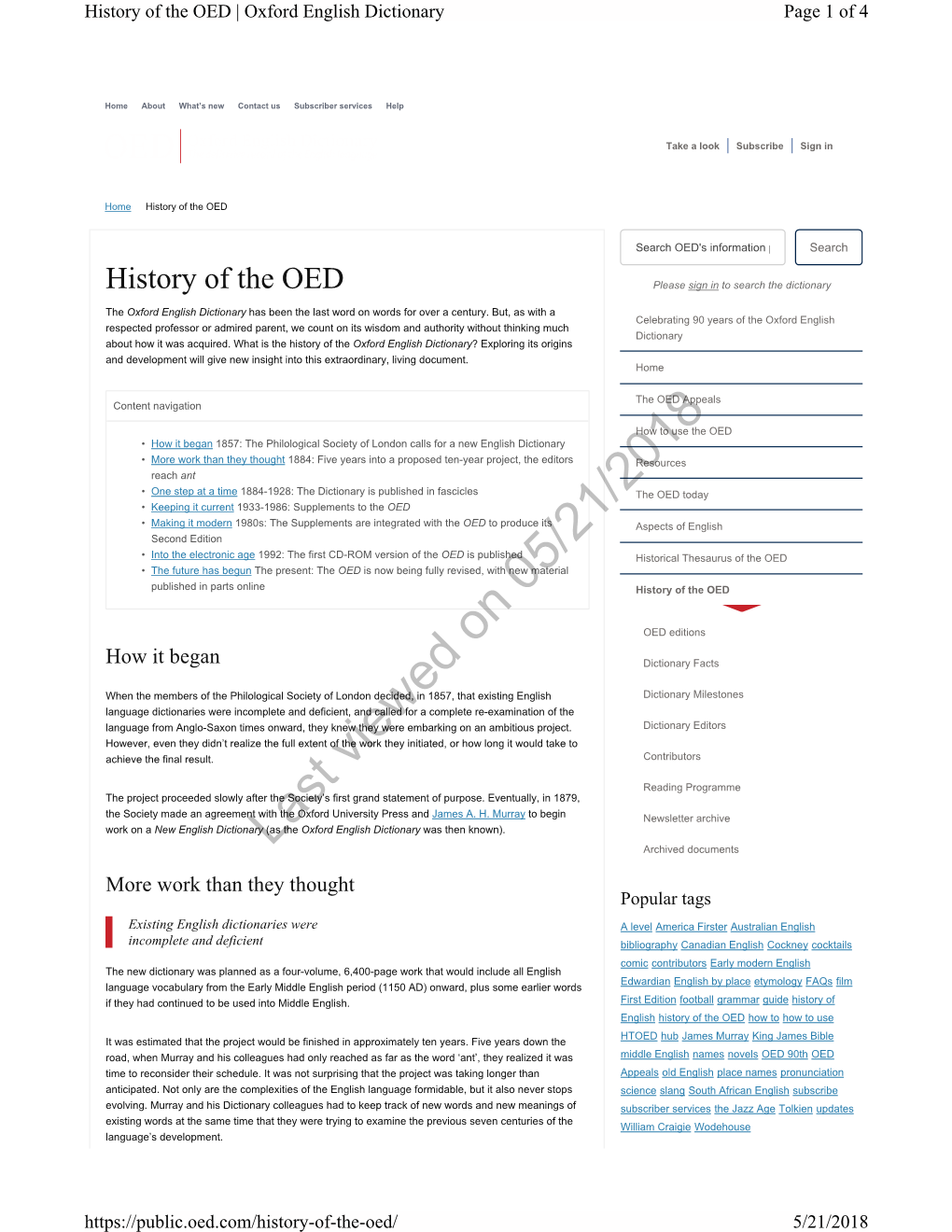 History of the OED.Xps