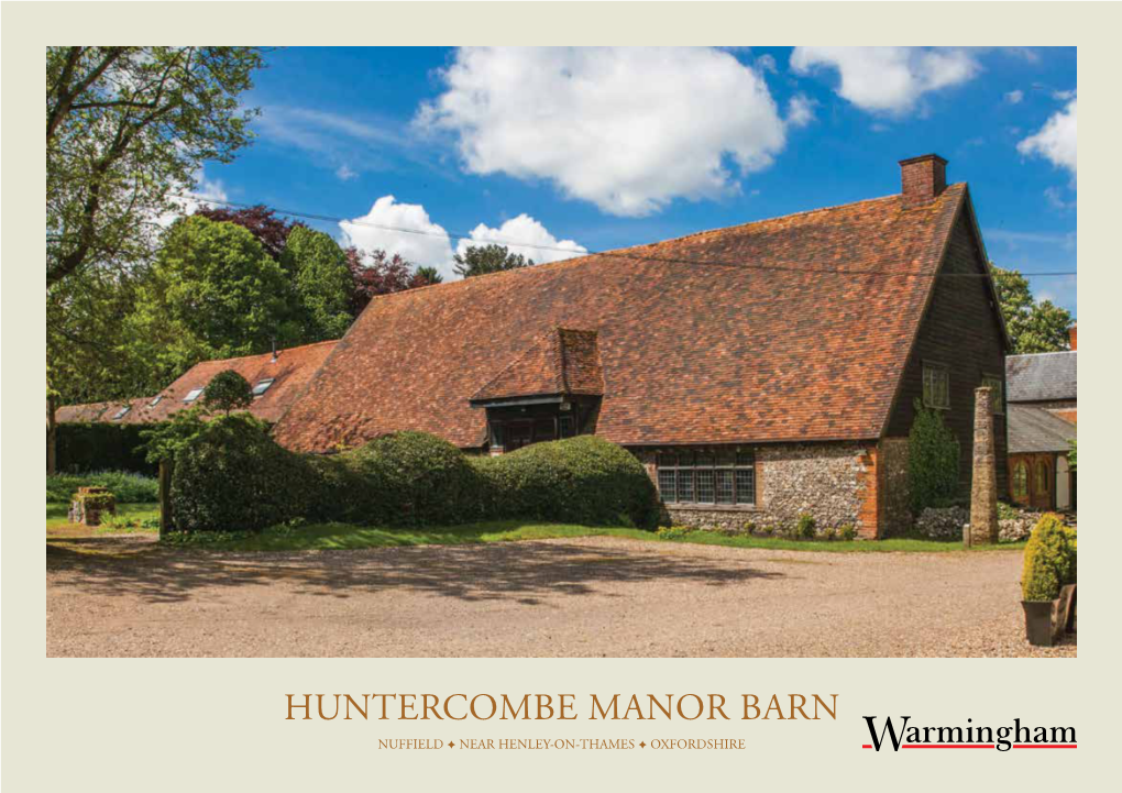 Huntercombe Manor Barn