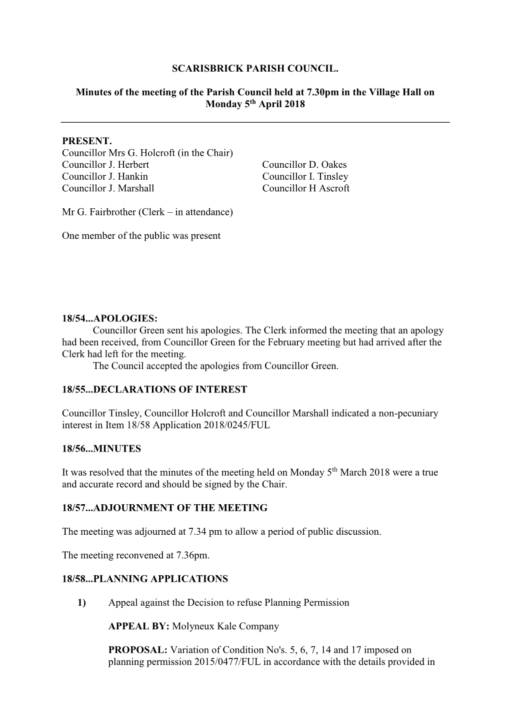 Scarisbrick Parish Council