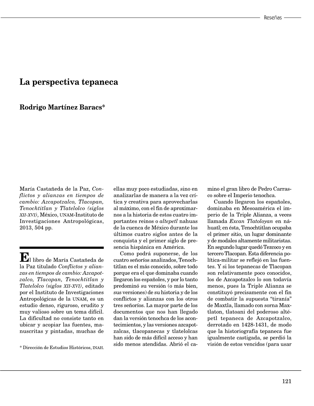 La Perspectiva Tepaneca