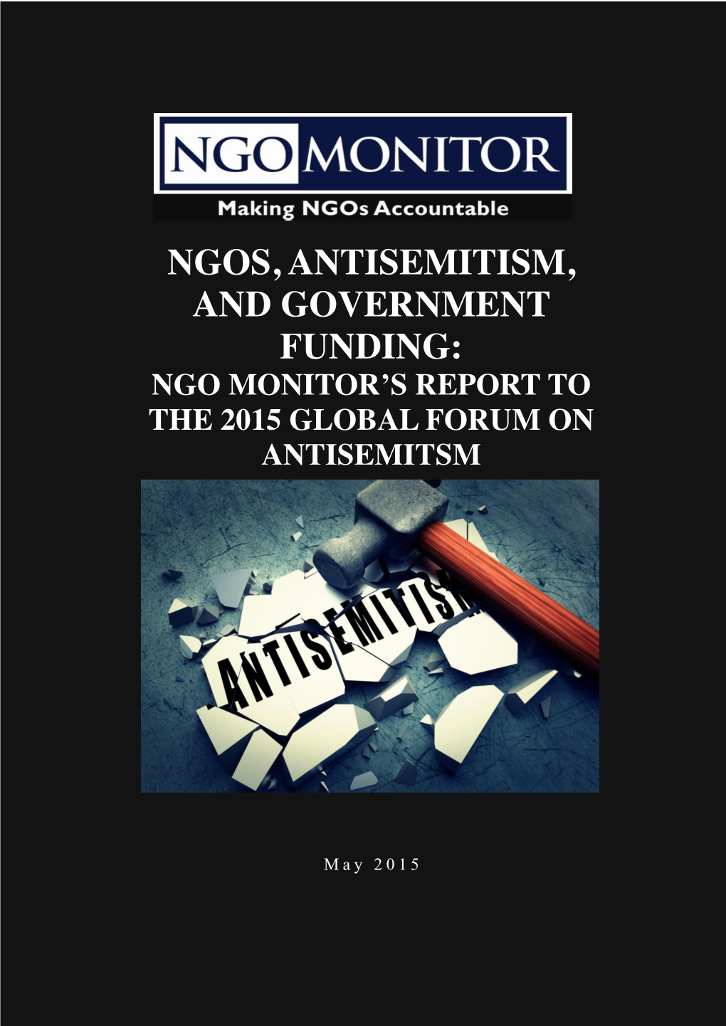 Ngos, Antisemitism, and Government Funding