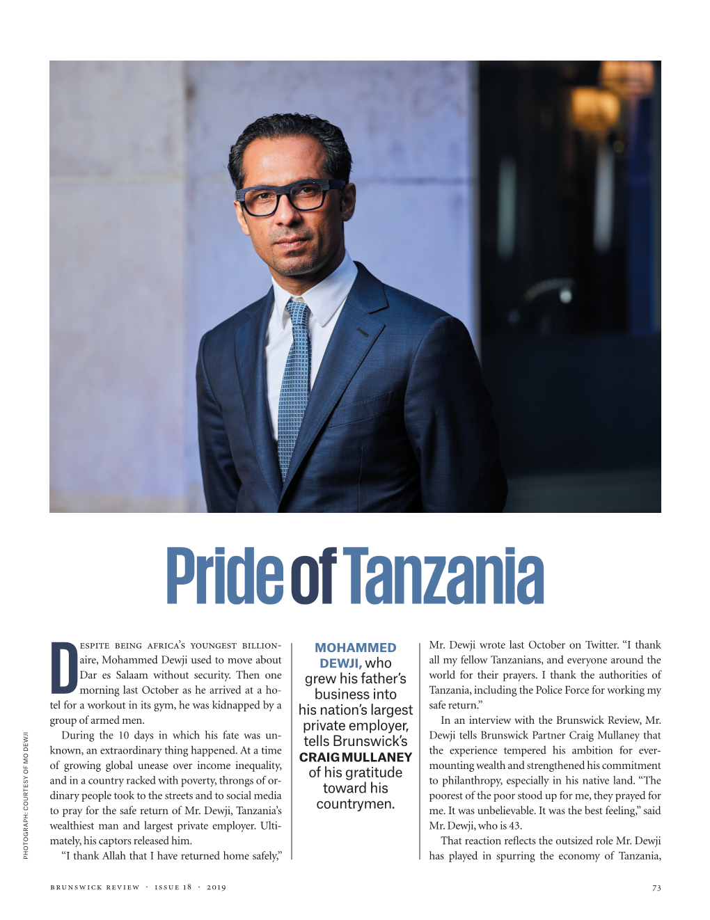 Mohammed Dewji, Who Grew His Father's Business Into His Nation's