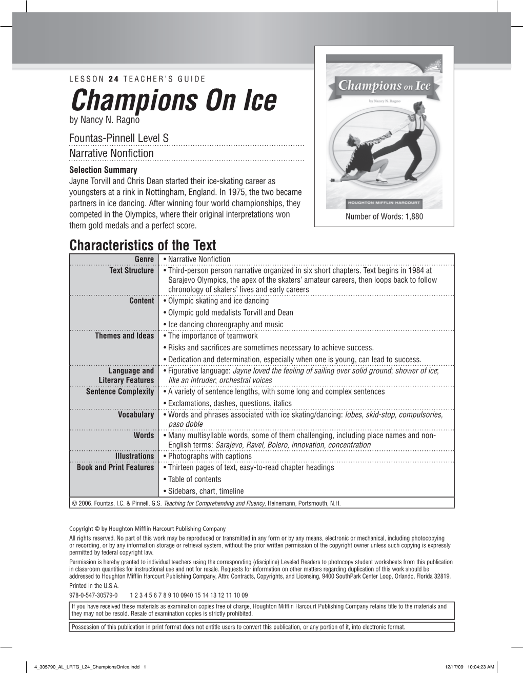 Champions on Ice by Nancy N