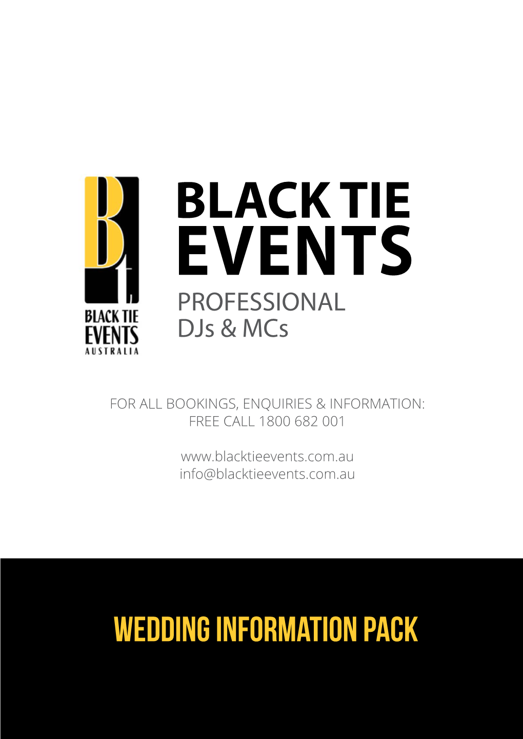 BLACK TIE EVENTS PROFESSIONAL Djs & Mcs