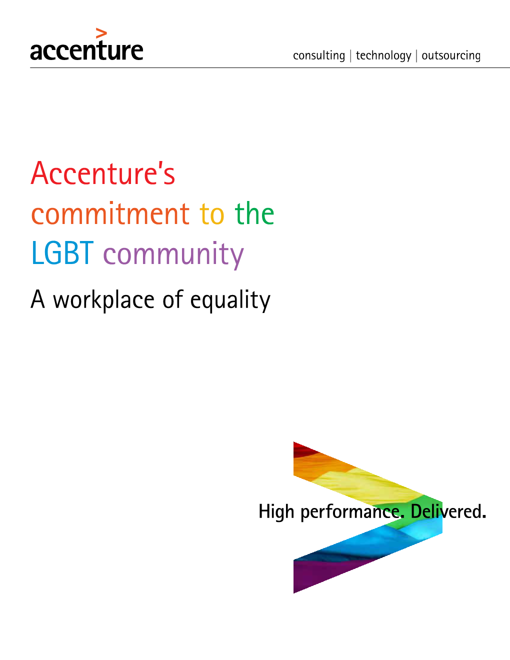 Accenture's Commitment to the LGBT Community