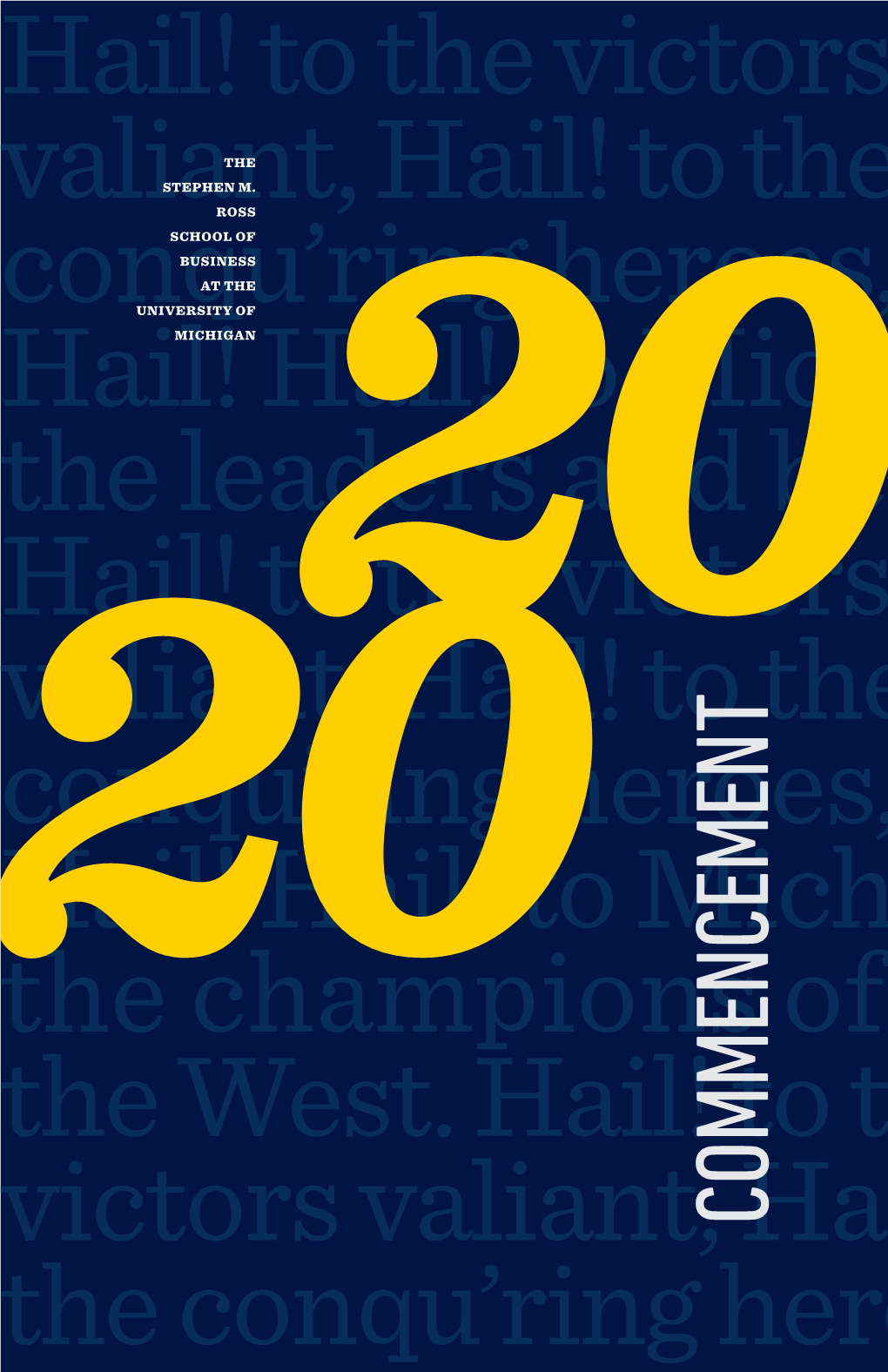 2020 EMBA Commencement Program