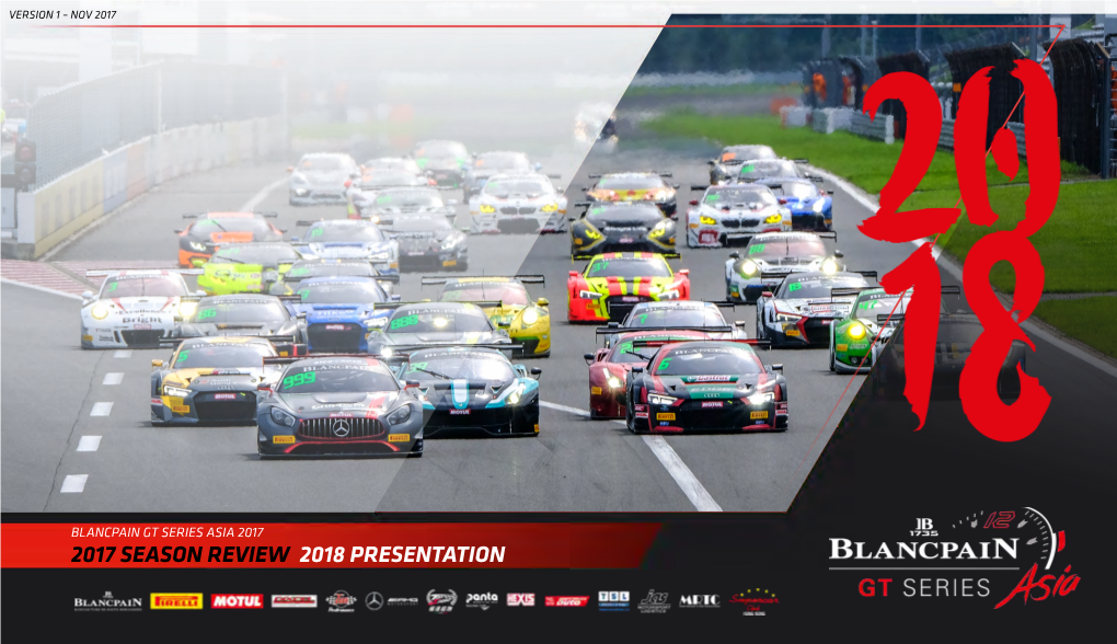 Blancpain GT Series Asia Brochure 2017 V2