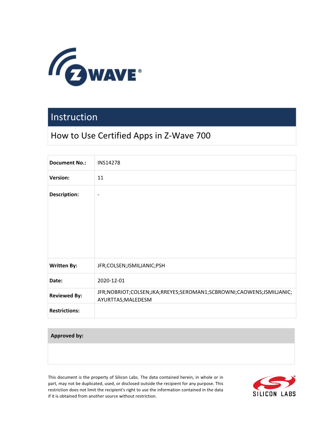 How to Use Certified Apps in Z-Wave 700