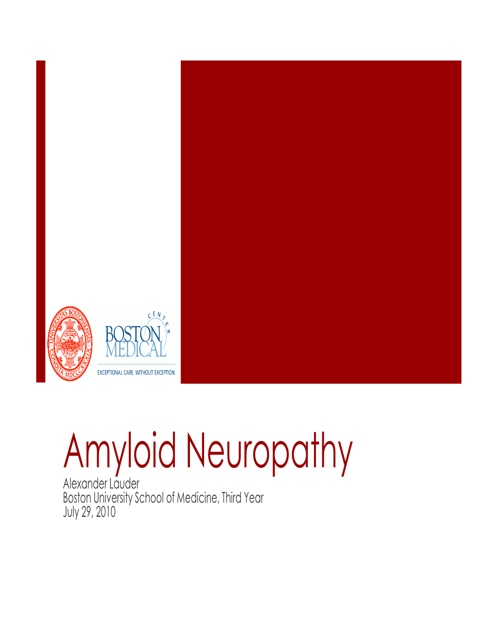 Amyloid Neuropathy