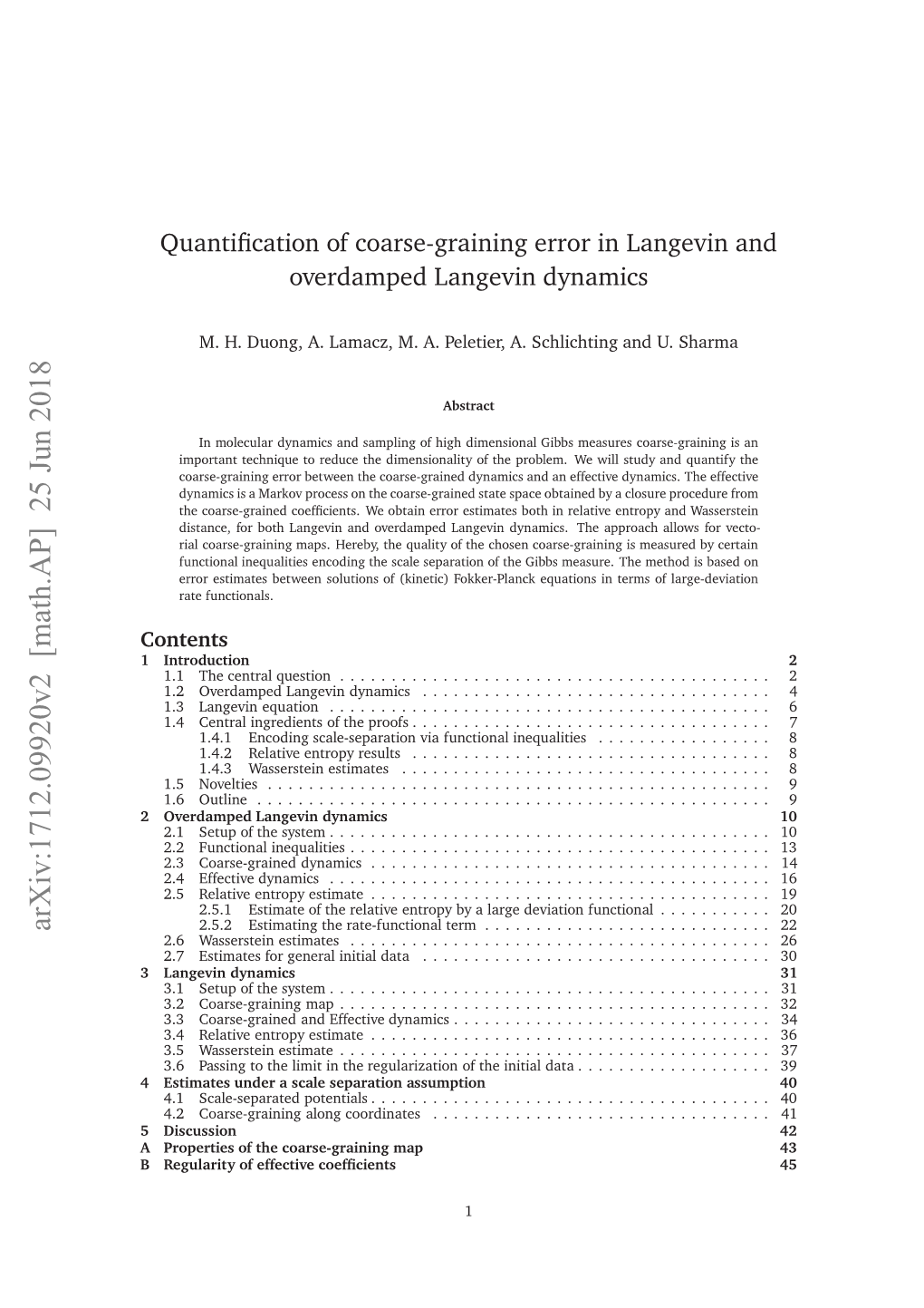 Quantification of Coarse-Graining Error in Langevin and Overdamped Langevin Dynamics