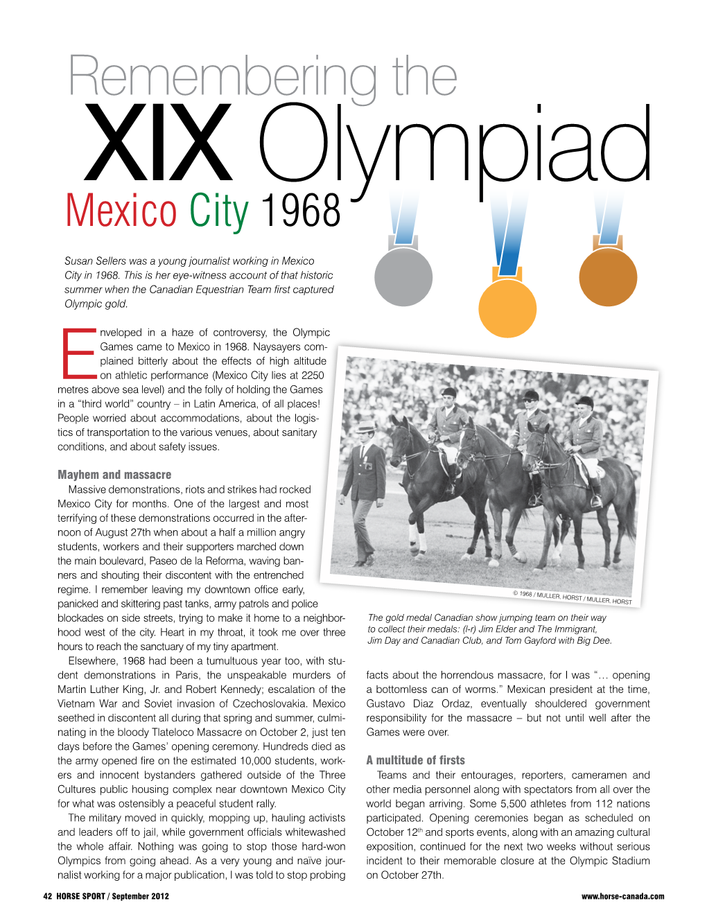 Remembering the XIX Olympiad Mexico City 1968