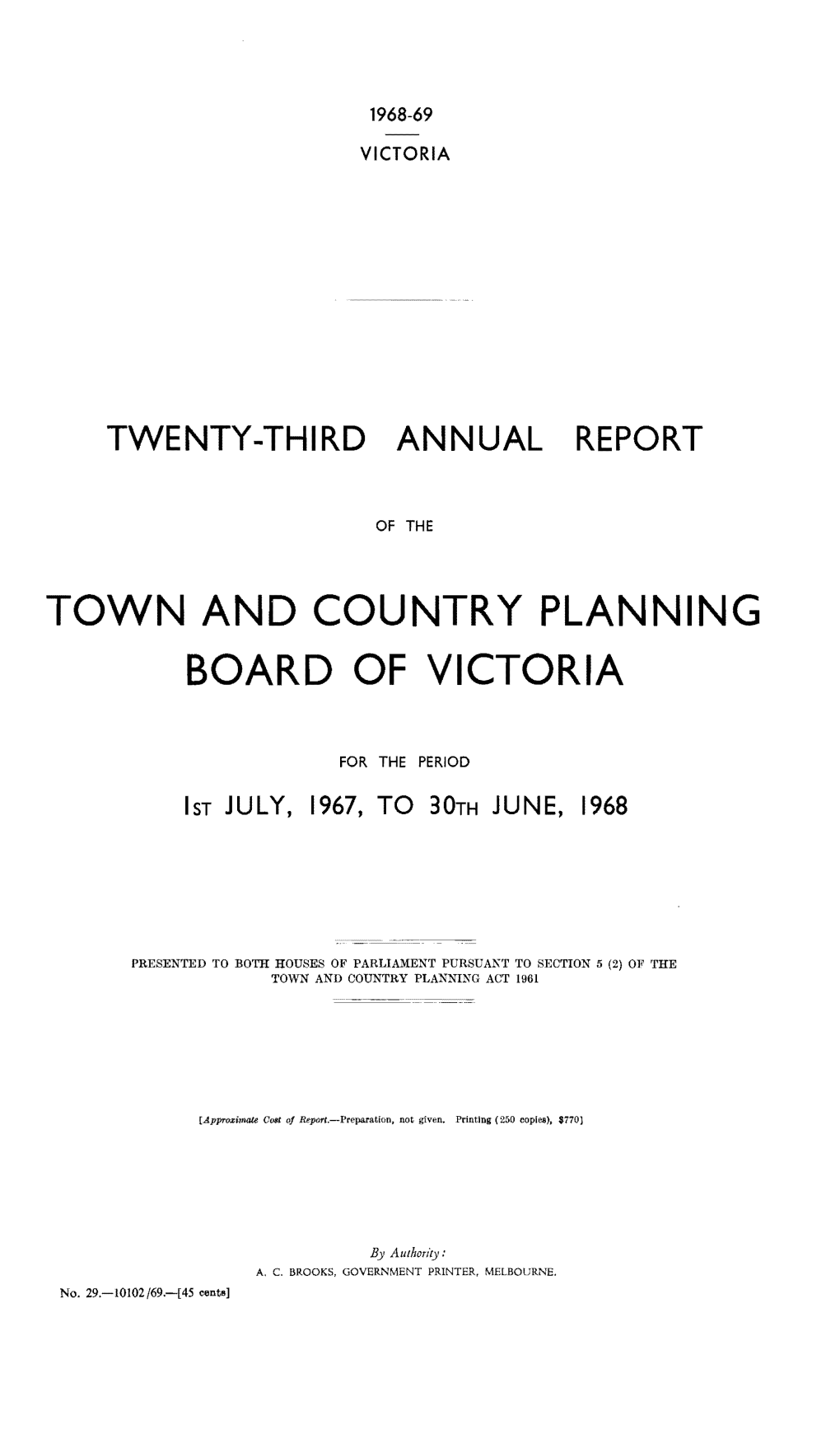 Town and Country Planning Board of Victoria