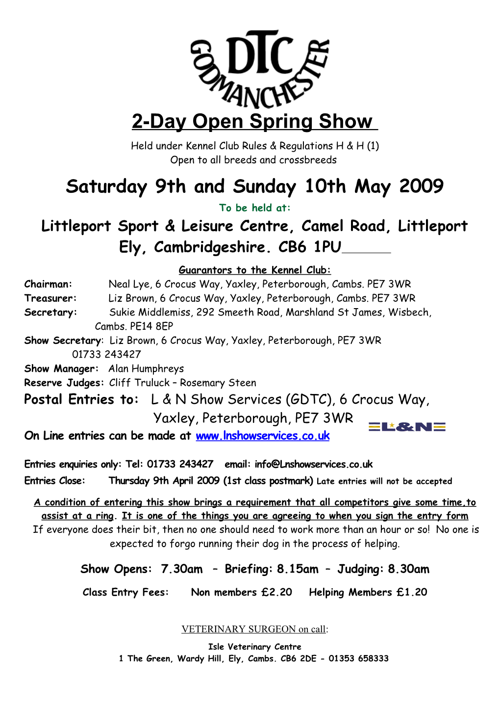 2-Day Open Spring Show