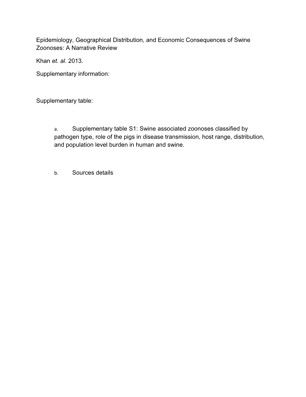 Epidemiology, Geographical Distribution, and Economic Consequences of Swine Zoonoses: A