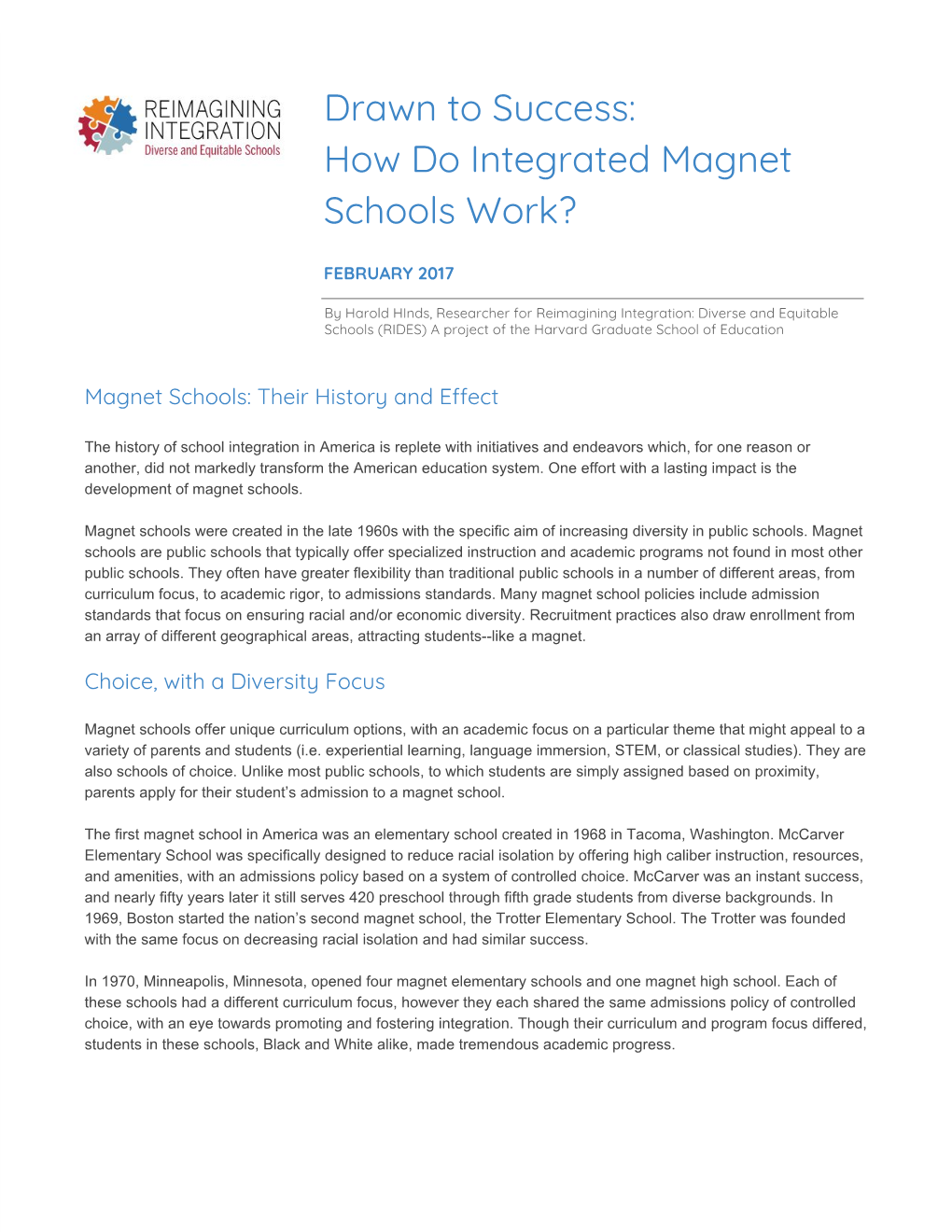 How Do Integrated Magnet Schools Work?