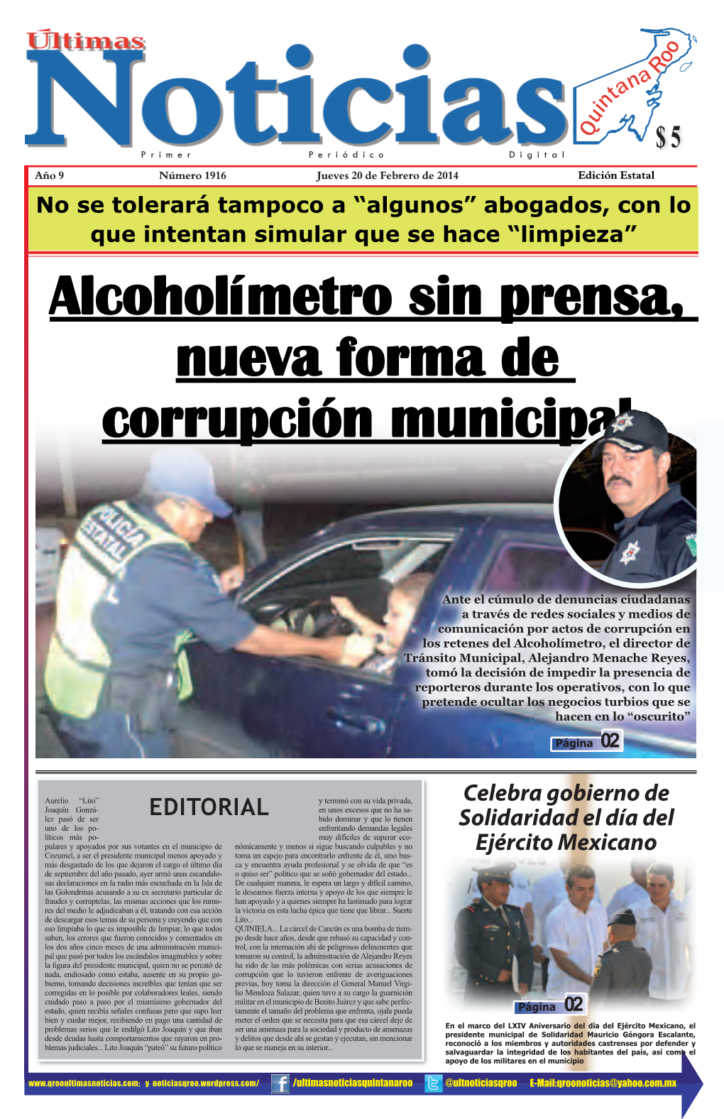Alcoholímetro Sin Prensa, Nueva Forma De Corrupción Municipal