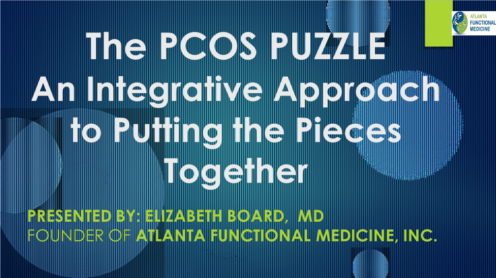 BOARD PCOS Puzzle 2016