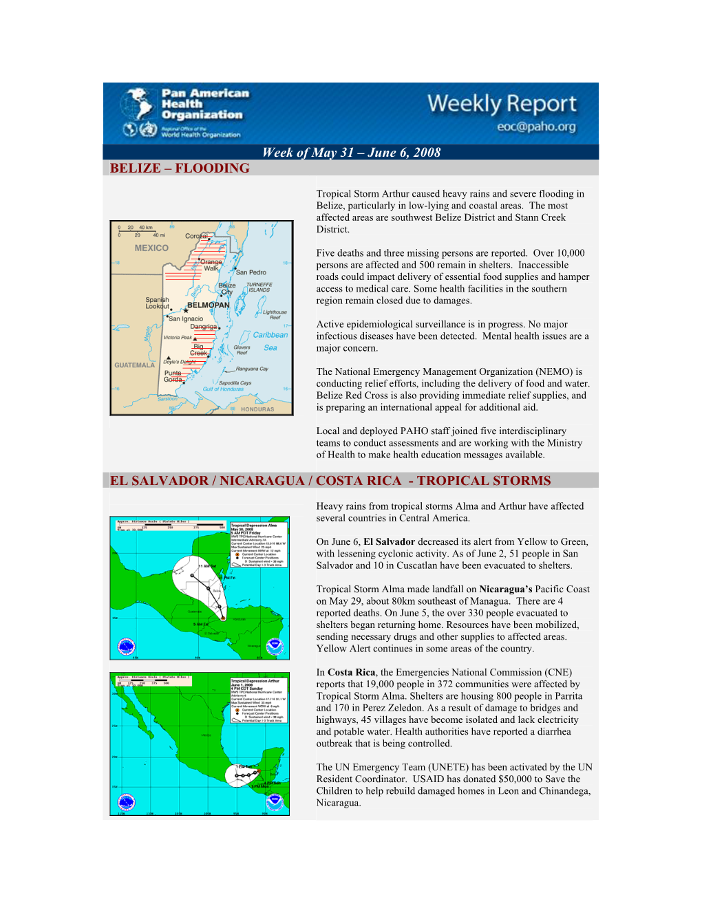 Tropical Storms