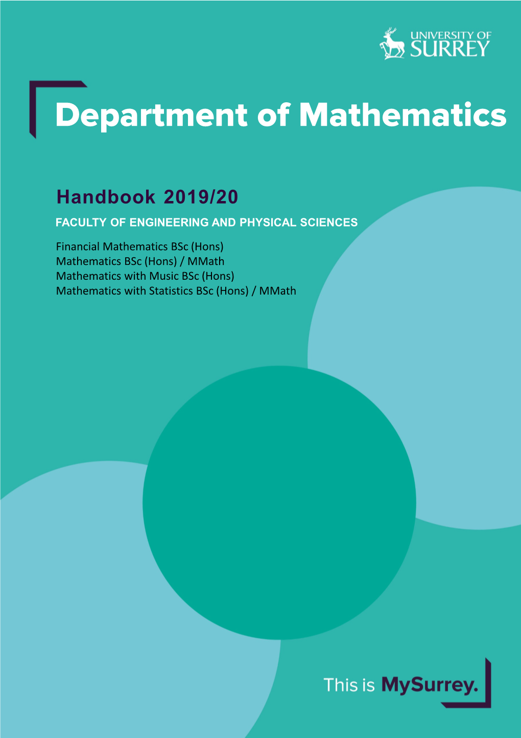 Department of Mathematics