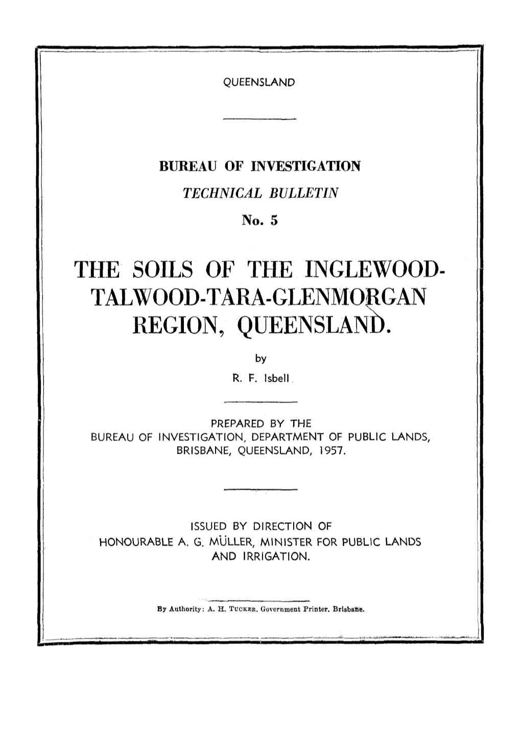 Soils of the Inglewood-Tara-Talwood