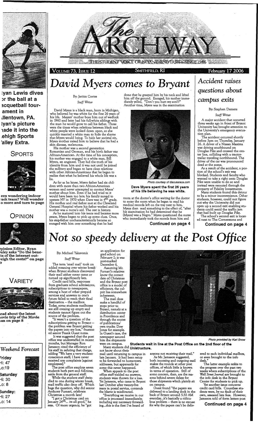 V. 73, Issue 12, February 17, 2006