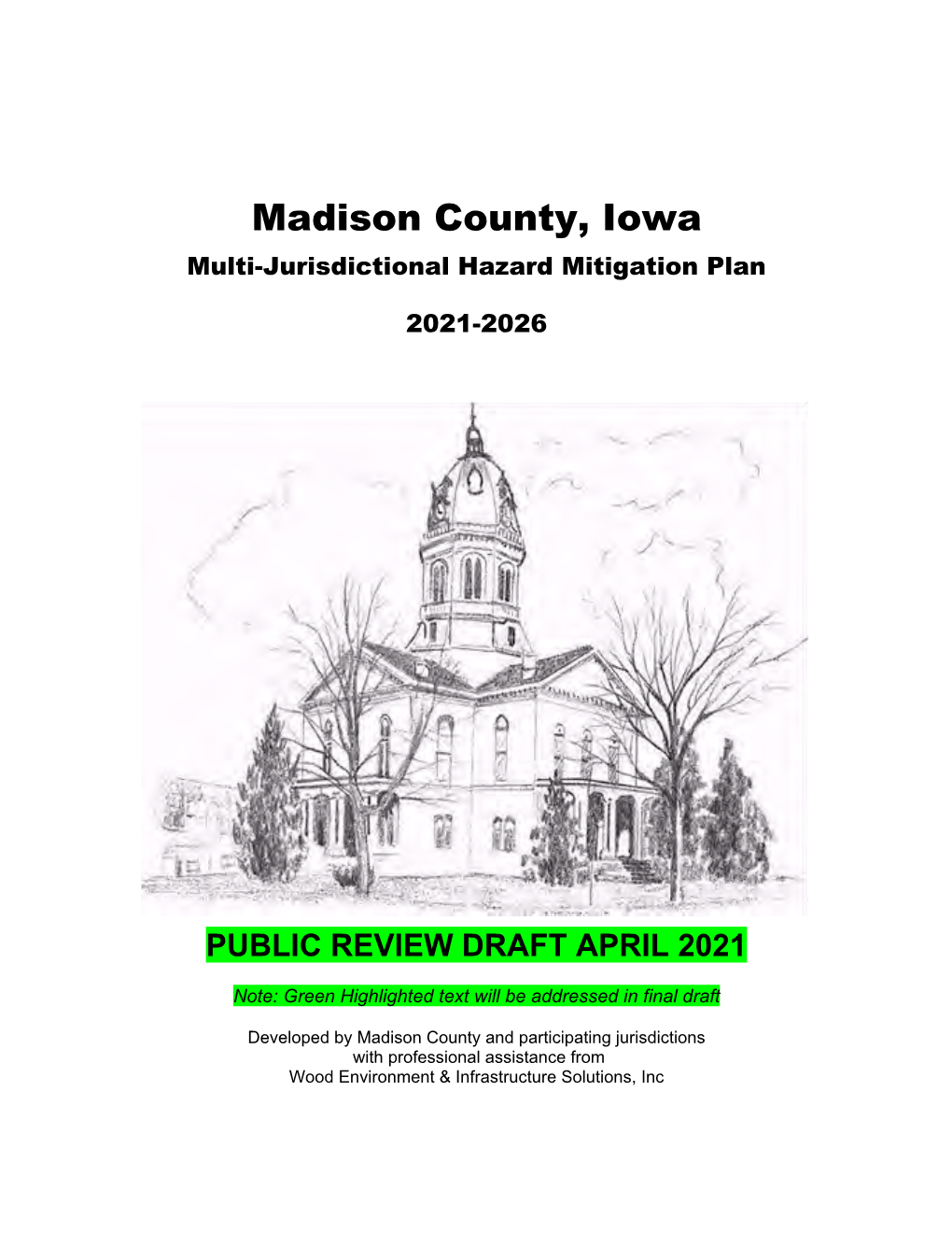 Madison County, Iowa Multi-Jurisdictional Hazard Mitigation Plan