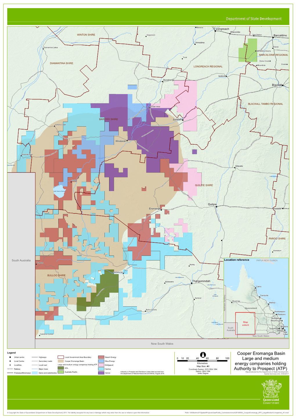 Cooper Eromanga Basin Large and Medium Energy Companies