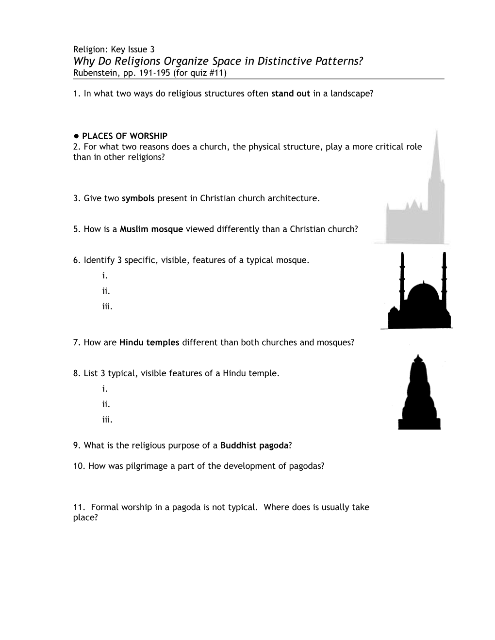 Religion: Key Issue 3