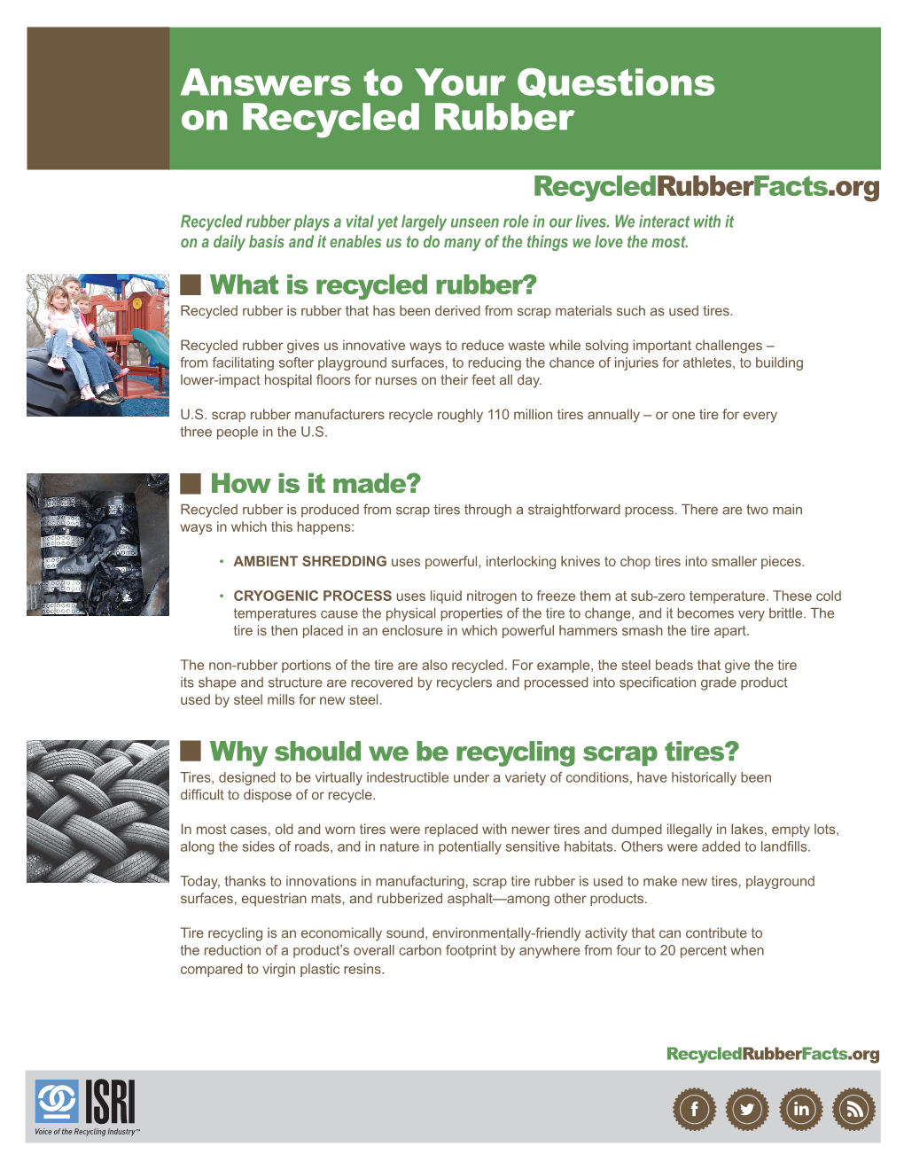 Answers to Your Questions on Recycled Rubber