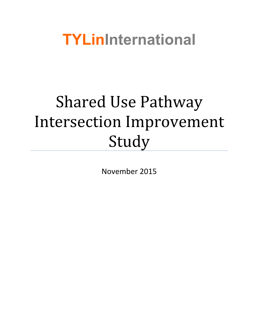 Shared Use Path Intersection Improvement Study