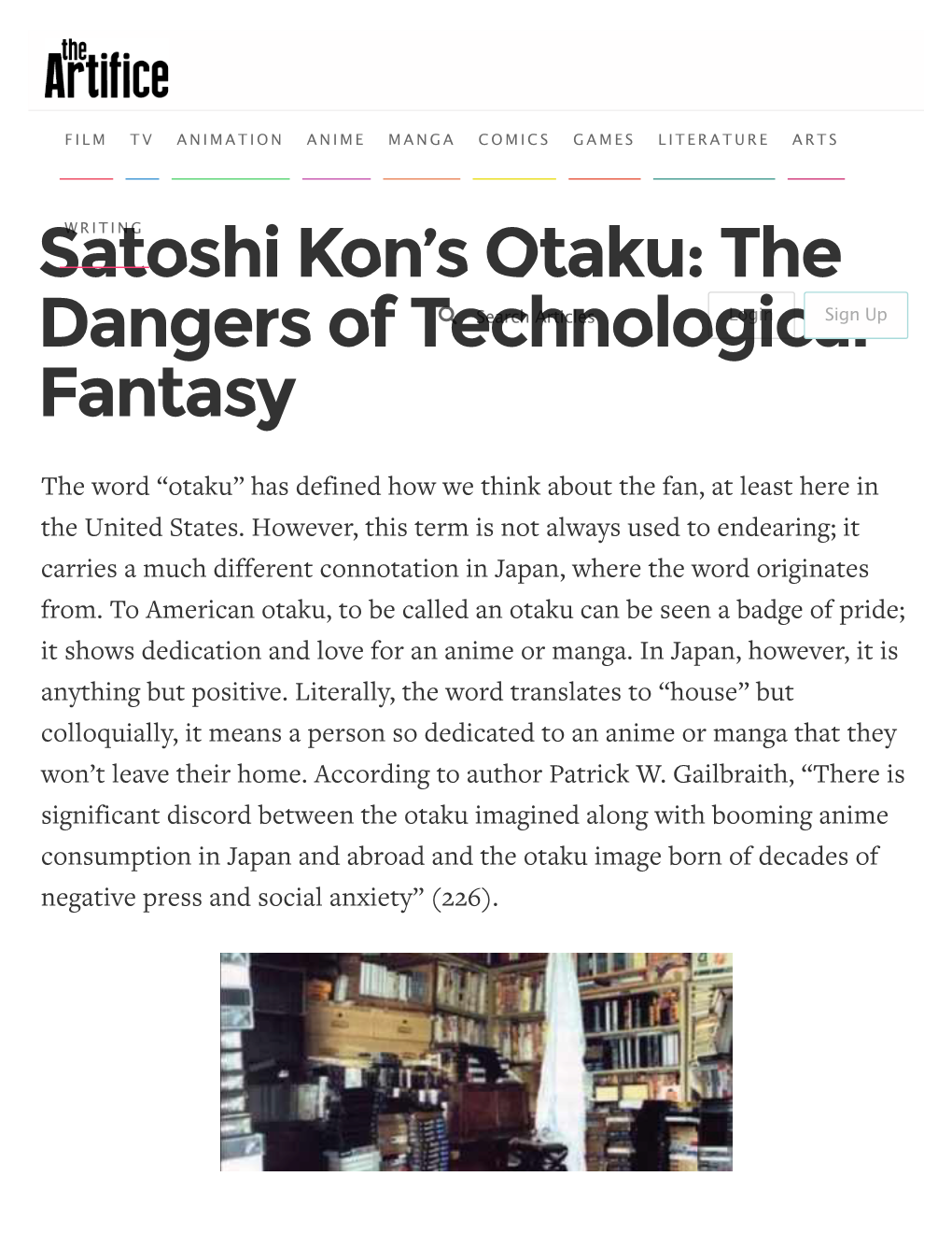 Satoshi Kon's Otaku: the Dangers of Technological Fantasy | the Artifice