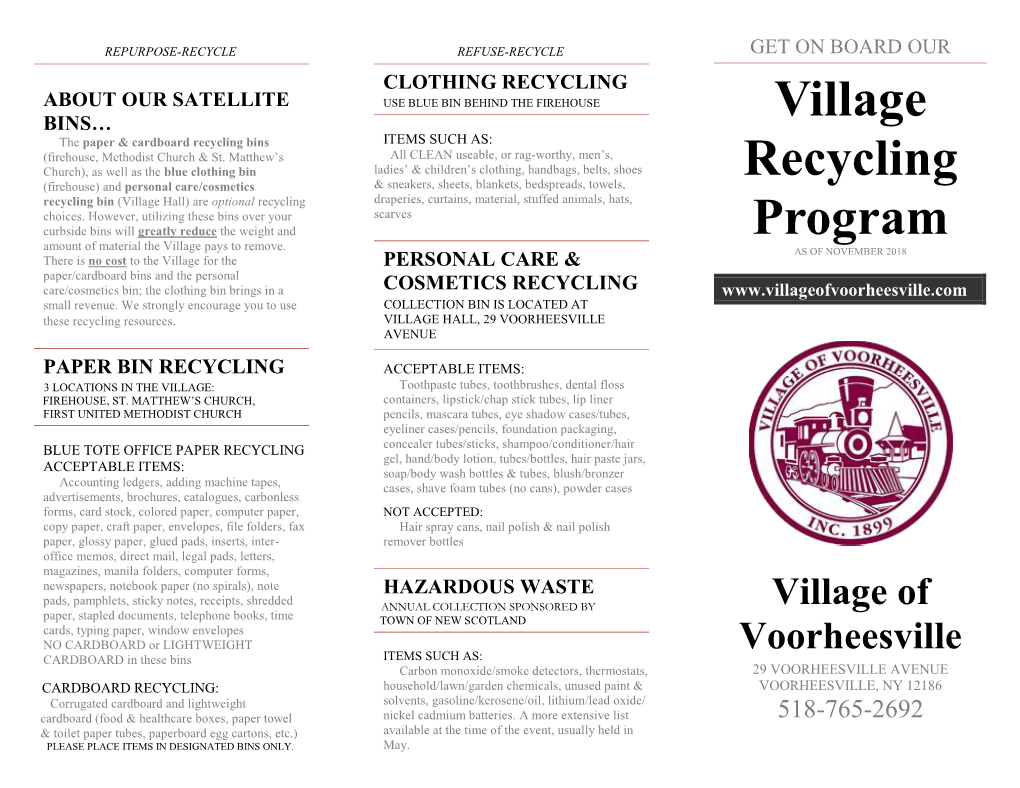 Village Recycling Program