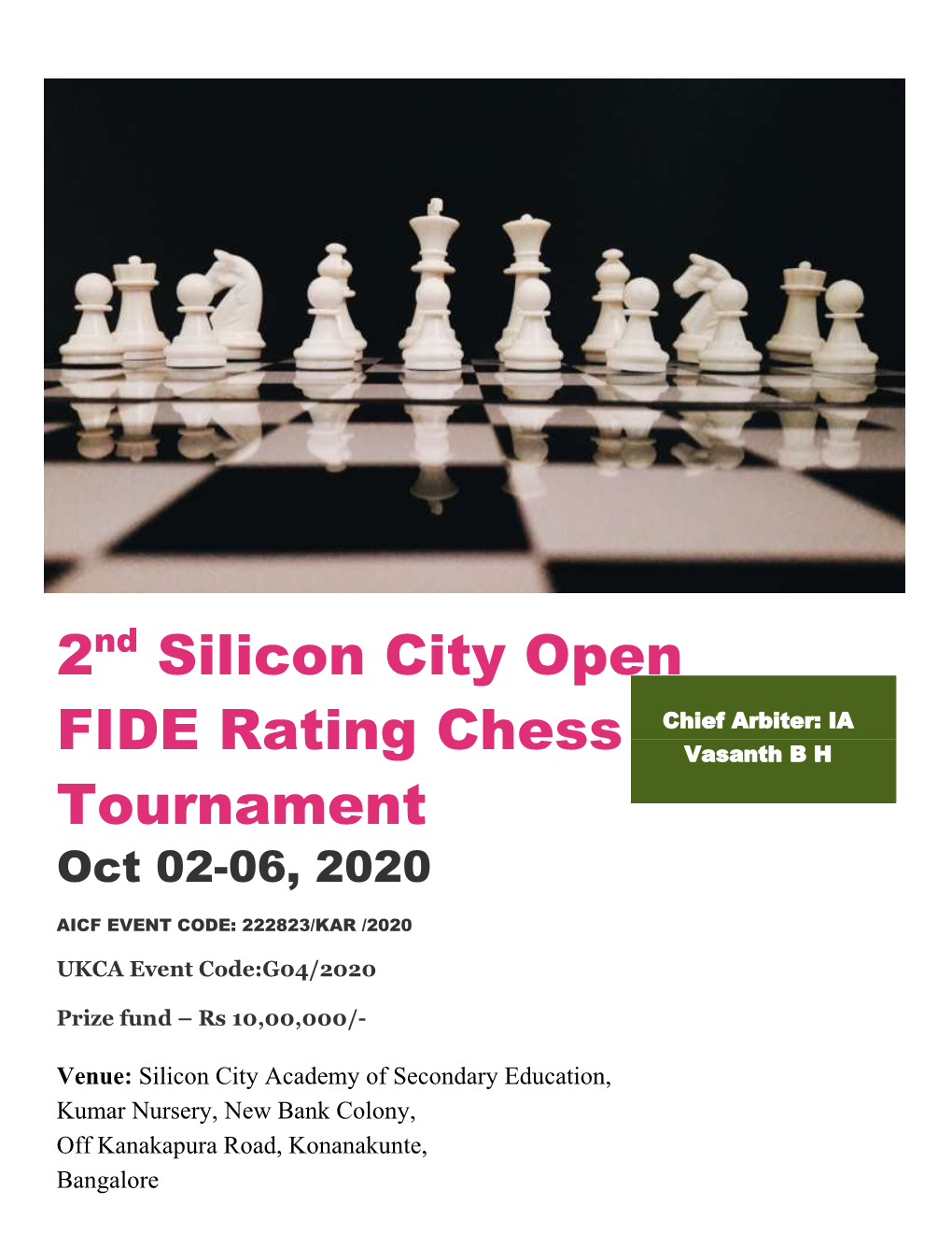 2Nd Silicon City Open FIDE Rating Chess Tournament