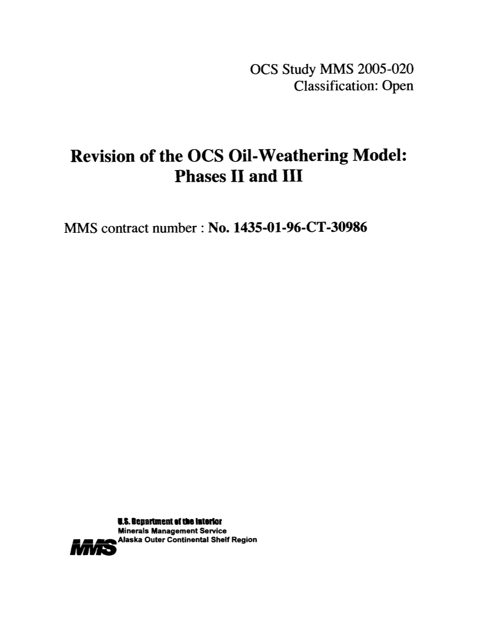 Revision of the OCS Oil-Weathering Model: Phases I1 and I11