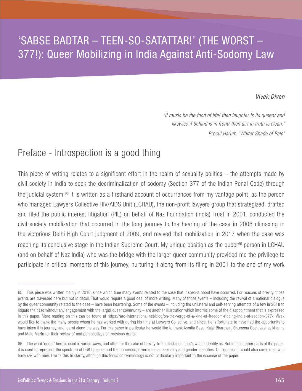 Queer Mobilizing in India Against Anti-Sodomy Law