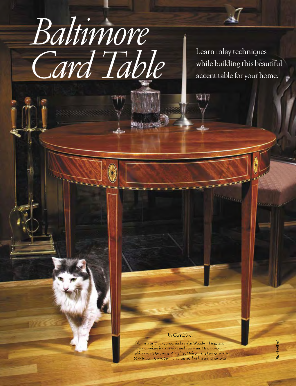 Card Table Learn Inlay Techniques While Building This Beautiful Accent