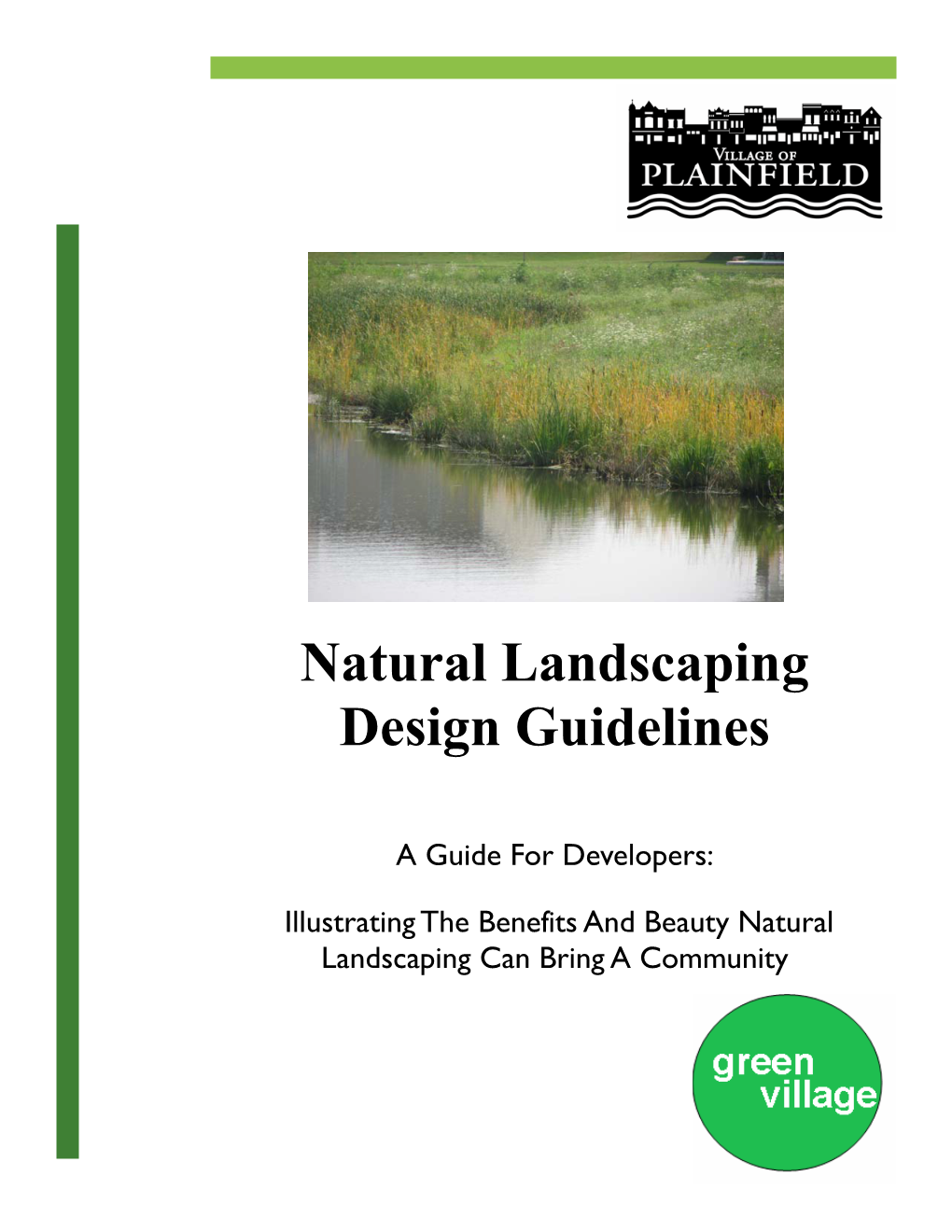 Natural Landscaping Design Guidelines