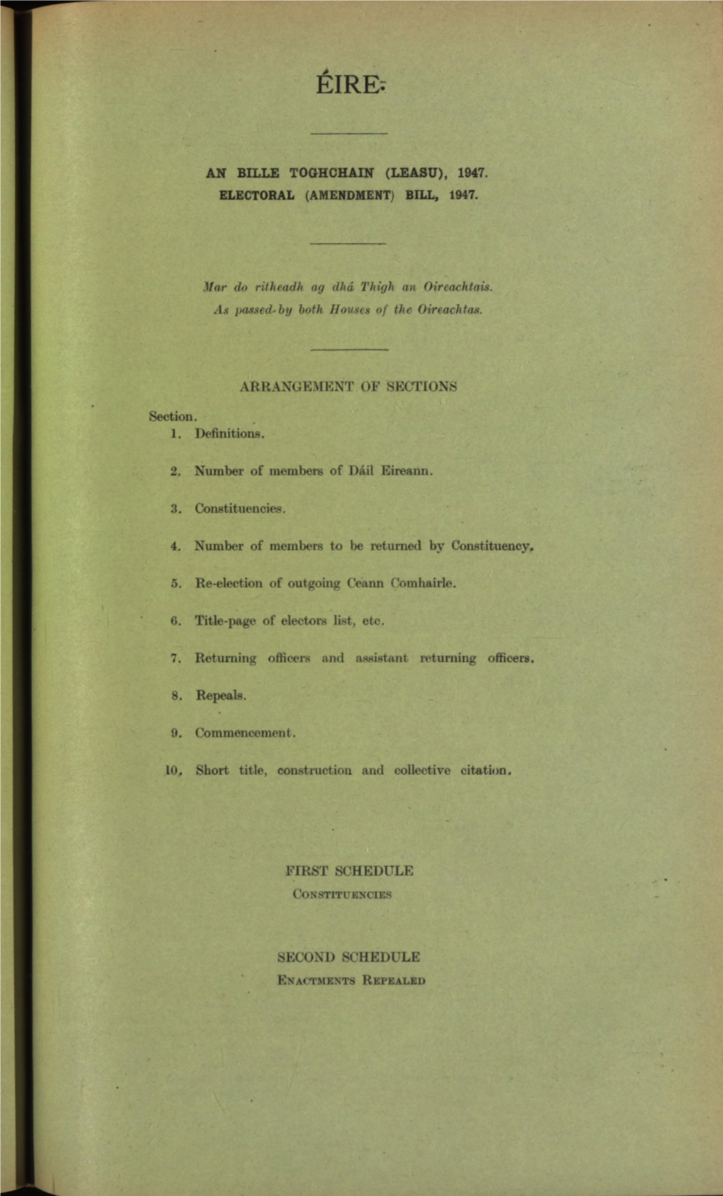 (Amendment) Bill, 1947