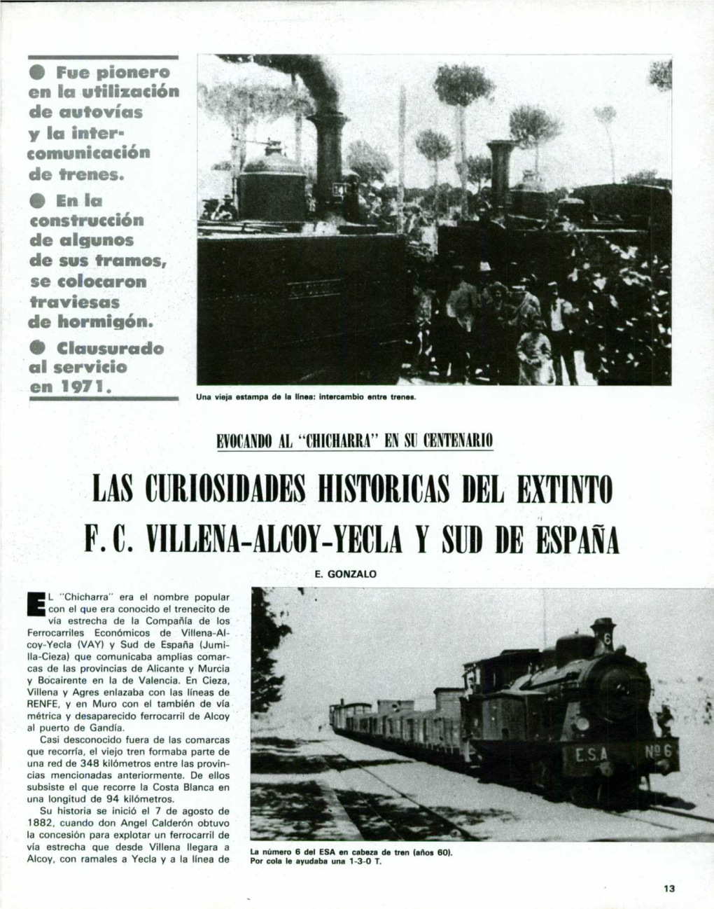 Las Curiosidades Nistoricas Del Extinto F.C. Villena-Alcoy-Yecla Y Sud De España