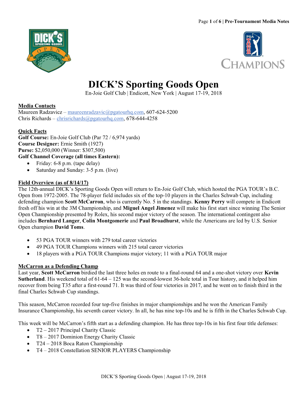 DICK's Sporting Goods Open 19