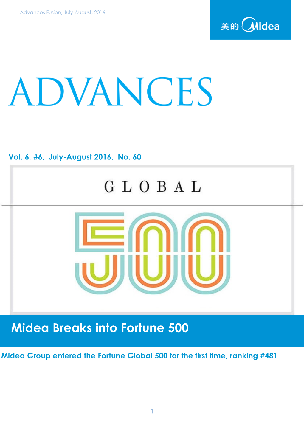 Midea Breaks Into Fortune 500