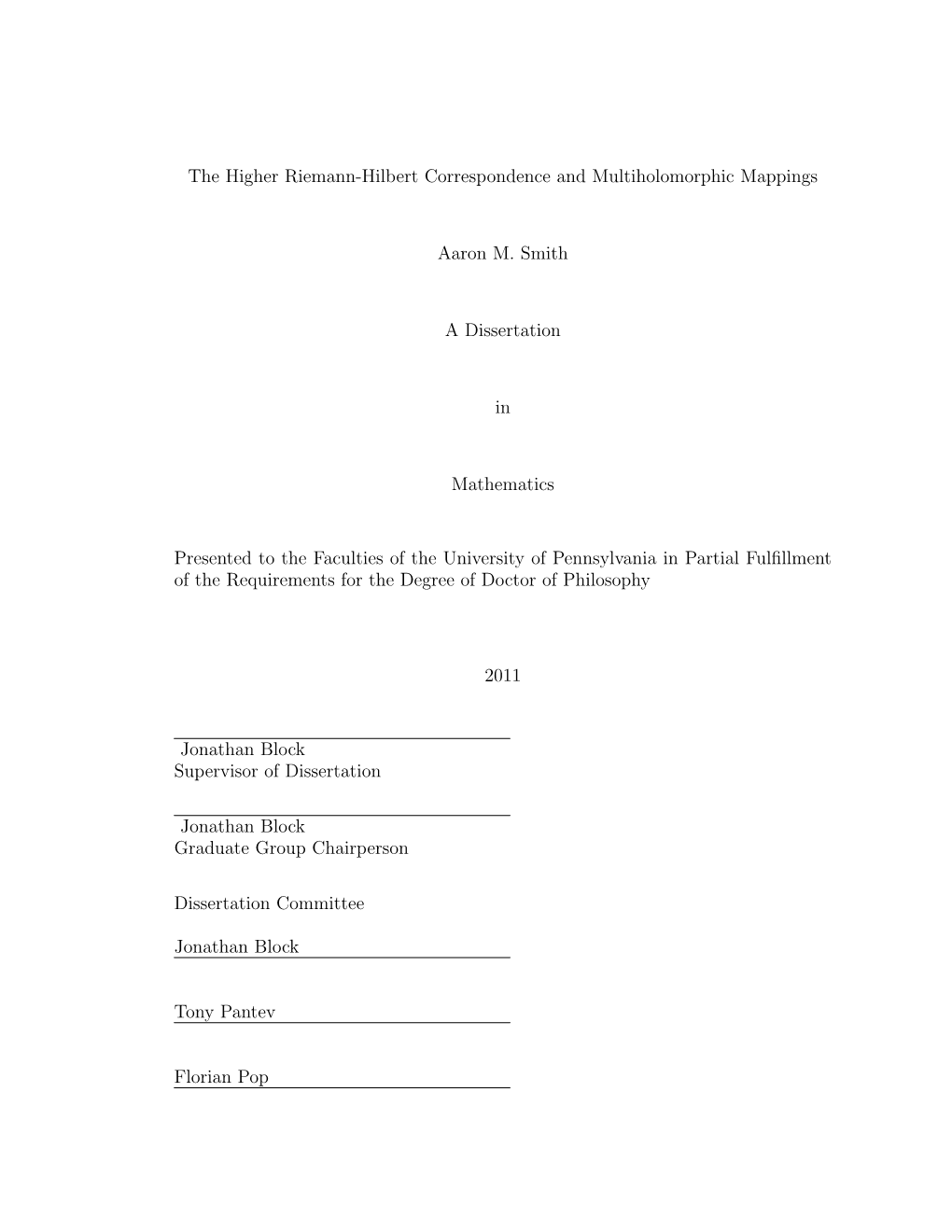 The Higher Riemann-Hilbert Correspondence and Multiholomorphic Mappings