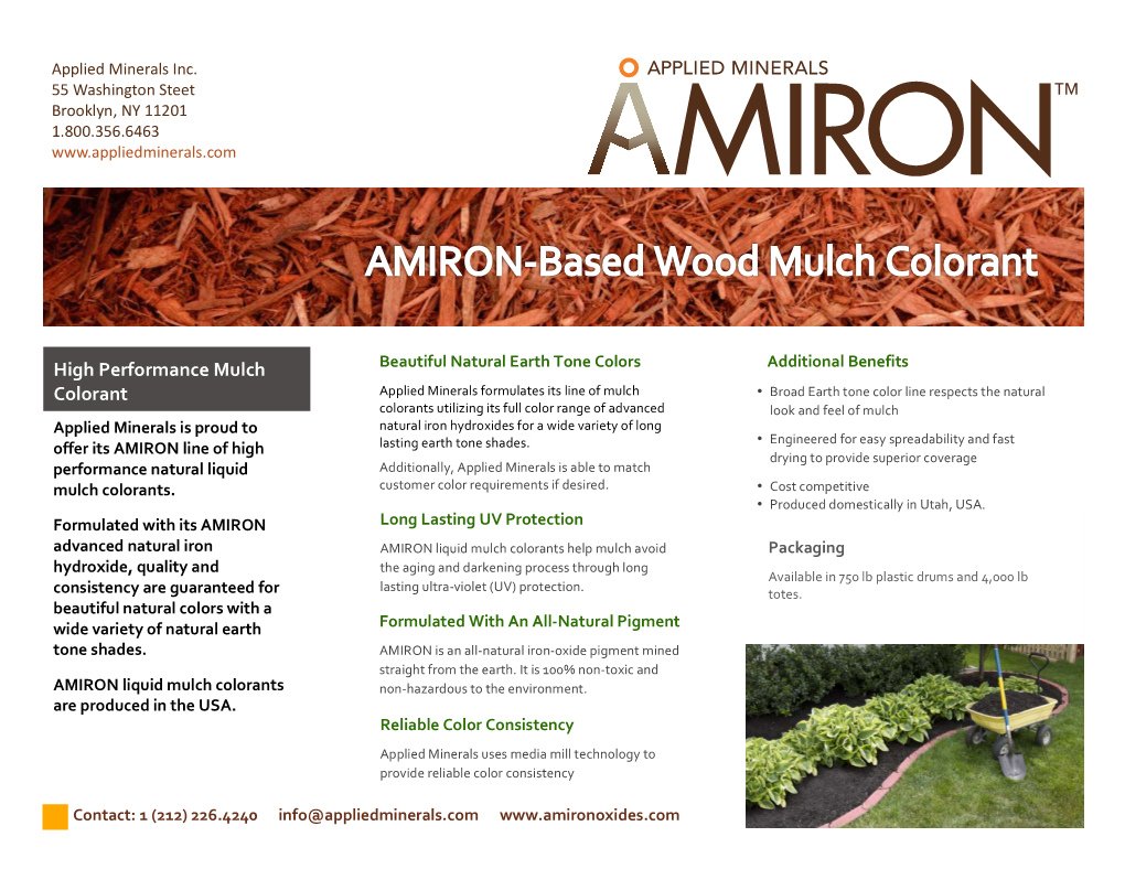 High Performance Mulch Colorant