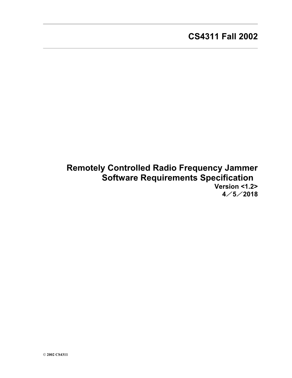 Software Requirements Specification s3