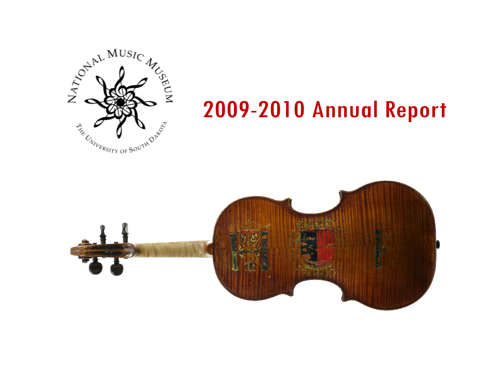 National Music Museum 2009-2010 Annual Report