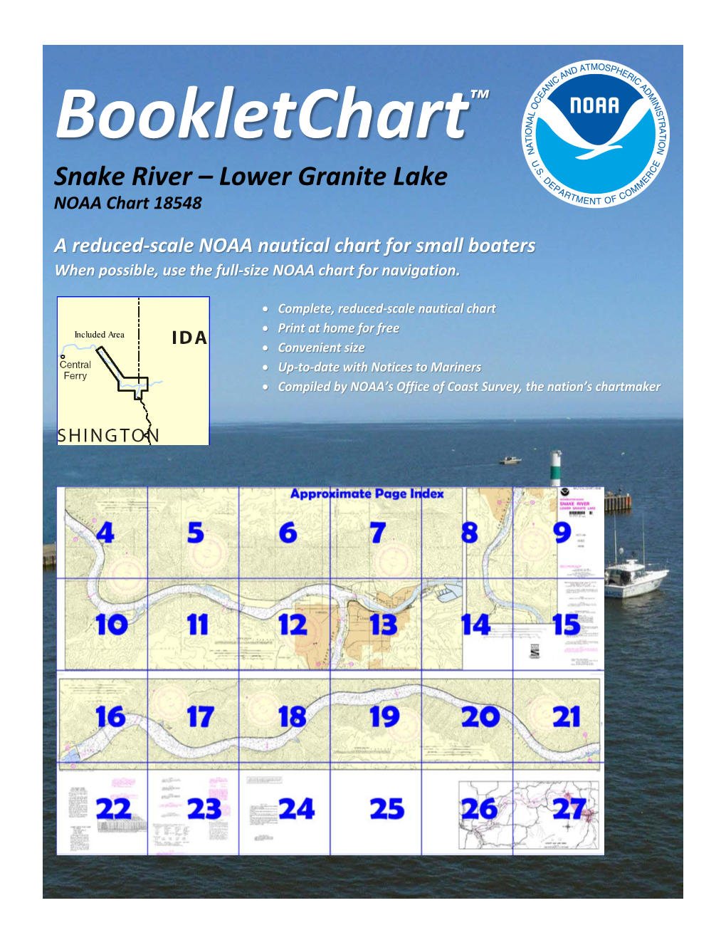 Snake River – Lower Granite Lake NOAA Chart 18548