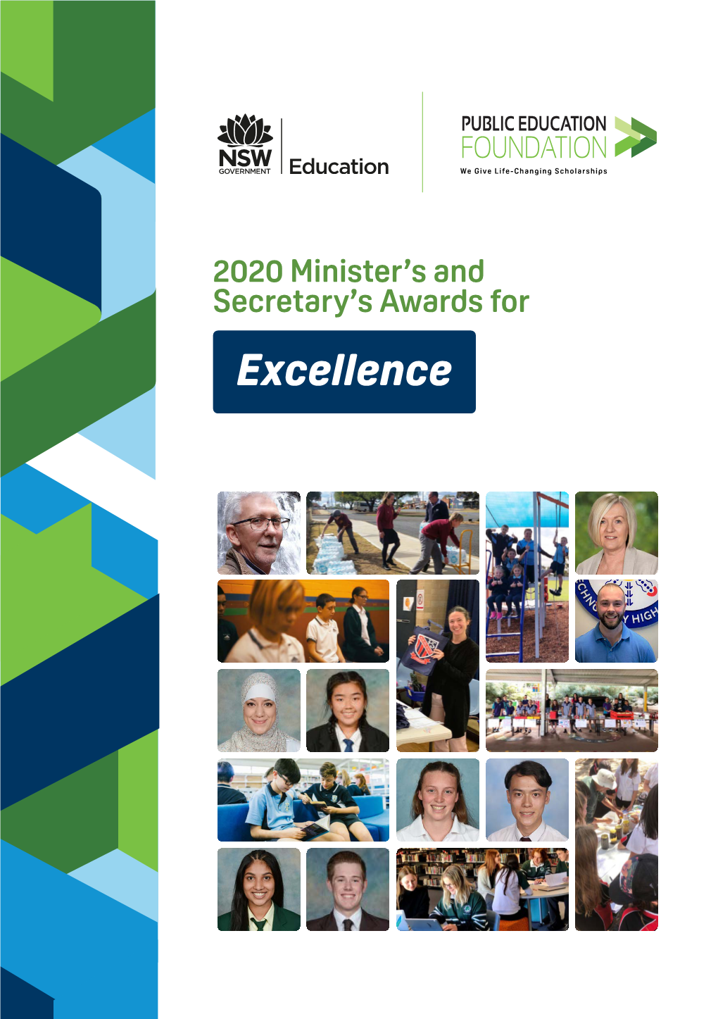 2020 Minister's and Secretary's Awards for Excellence Public Education Foundation 3 Award Recipients